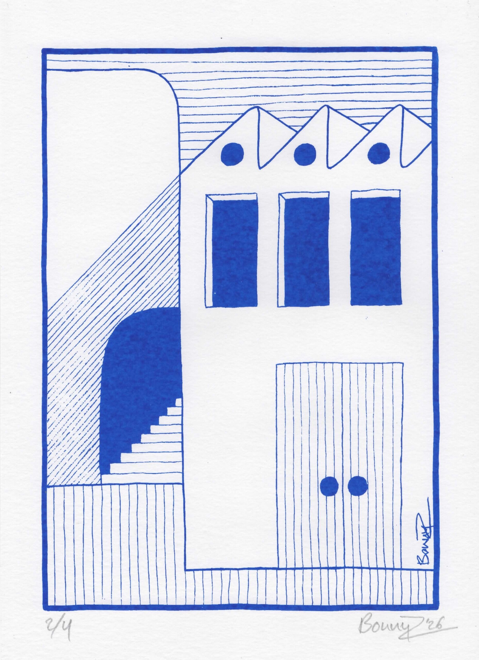 Intuitive architecture - White & blue