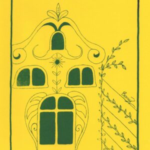 Art Nouveau - Blue & yellow