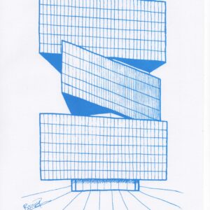 Amsterdam RAI hotel blue on white