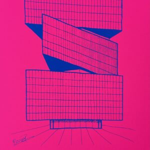 RAI hotel - Blue & Neon Pink