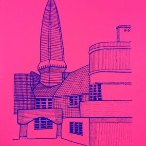 Het Schip Blue on Pink