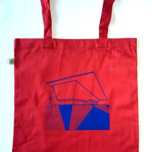 Stedelijk tote bag Blue on Red