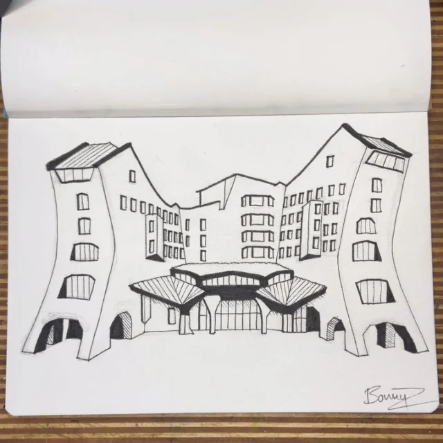 A special request for an Amsterdam icon: The Sandcastle/Het Zandkasteel in the Bijlmer. A challenging building to draw! Tomorrow I’m going to make screen prints of this icon. Soon available in the webshop: www.bonnyz.com

#architecture #amsterdam #icon #sandcastle #drawing

@bonnyzgraphicart